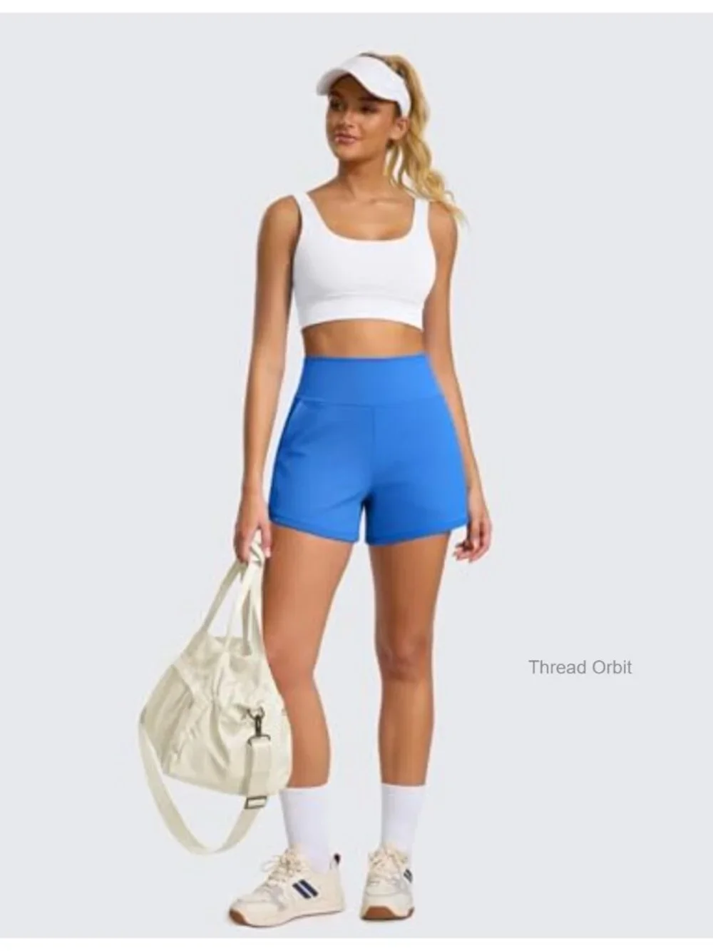 Women's High Waisted Wide-Leg Running Shorts with Pockets 3